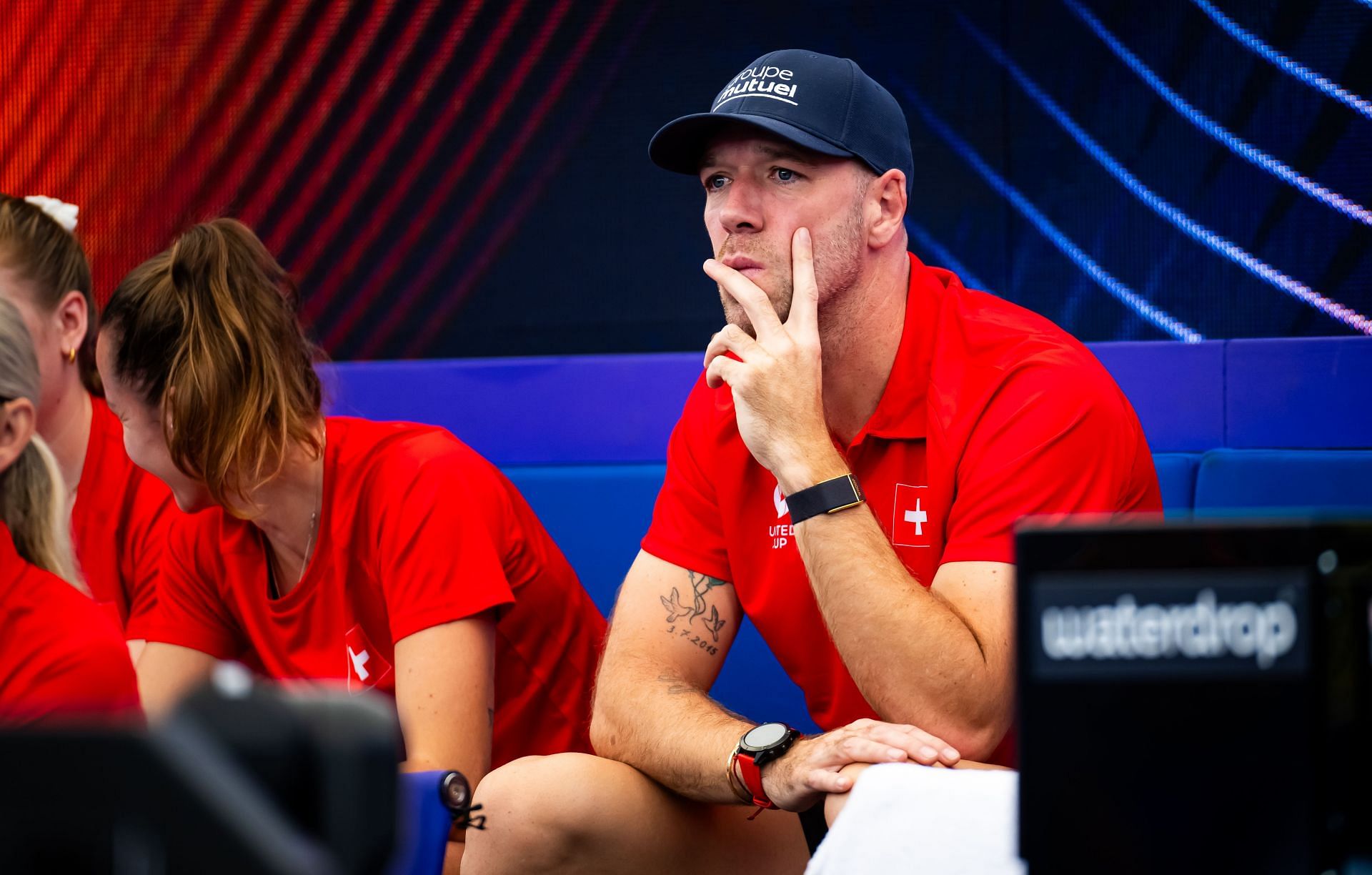 Belinda Bencic's husband Martin Hromkovic at the United Cup 2025. (Photo: Getty)